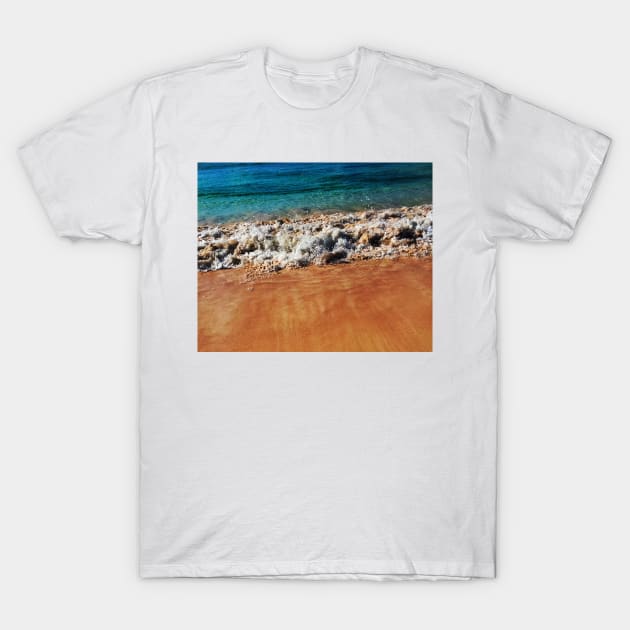 rushing blue waves T-Shirt by KylePrescott